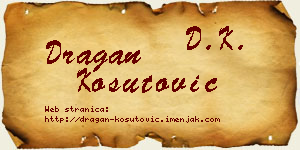 Dragan Košutović vizit kartica